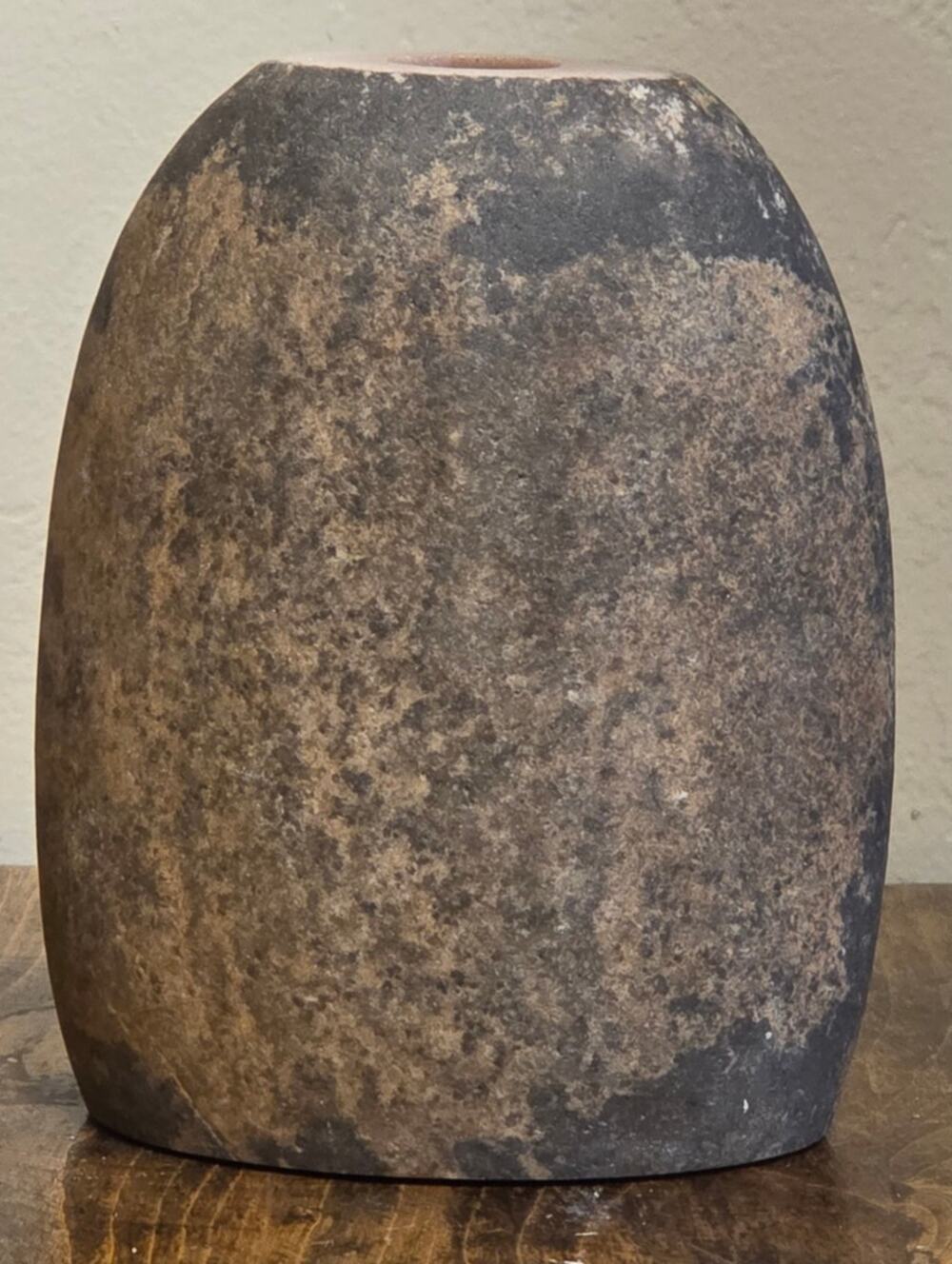 Parallax Gallery Quartzite stone Vase / Candle Holder. 7" Tall